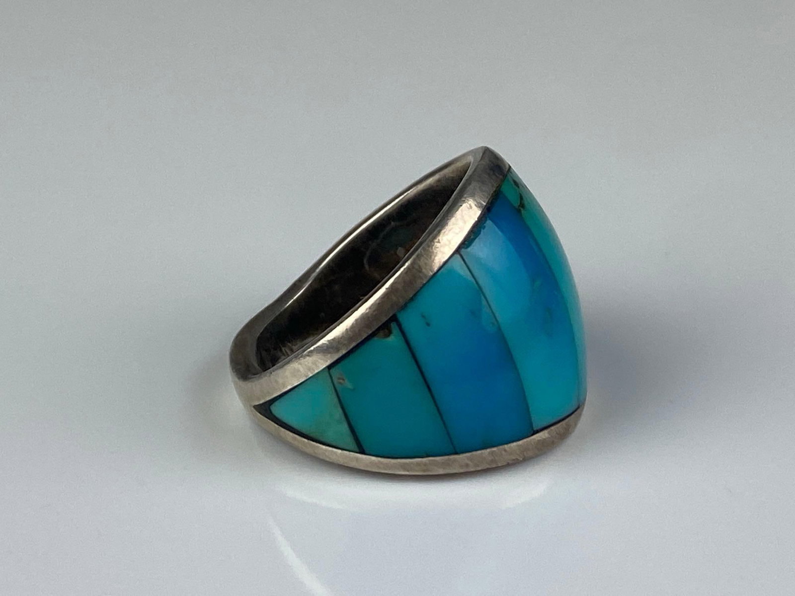 Sterling Silver Turquoise Ring - 4