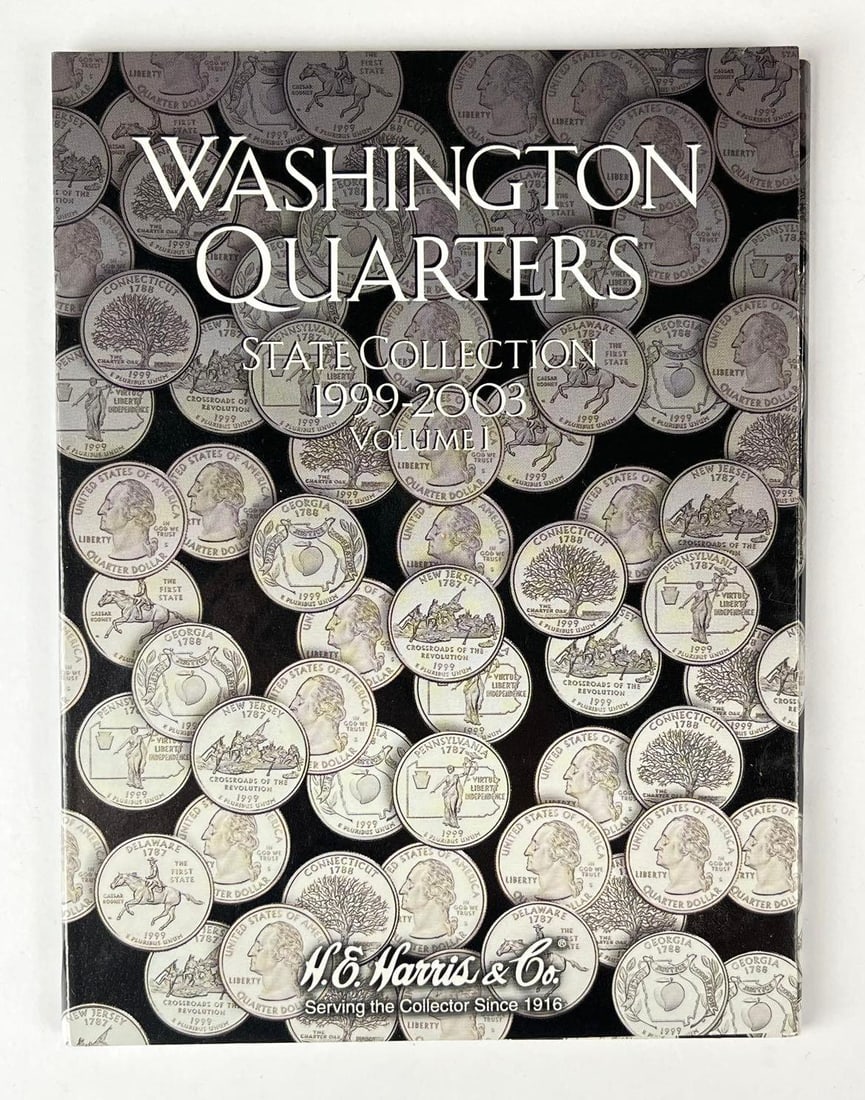 Group of 42 US Washington State Collection Quarters in a HE Harris and Co Coin Folder (1 of 4)