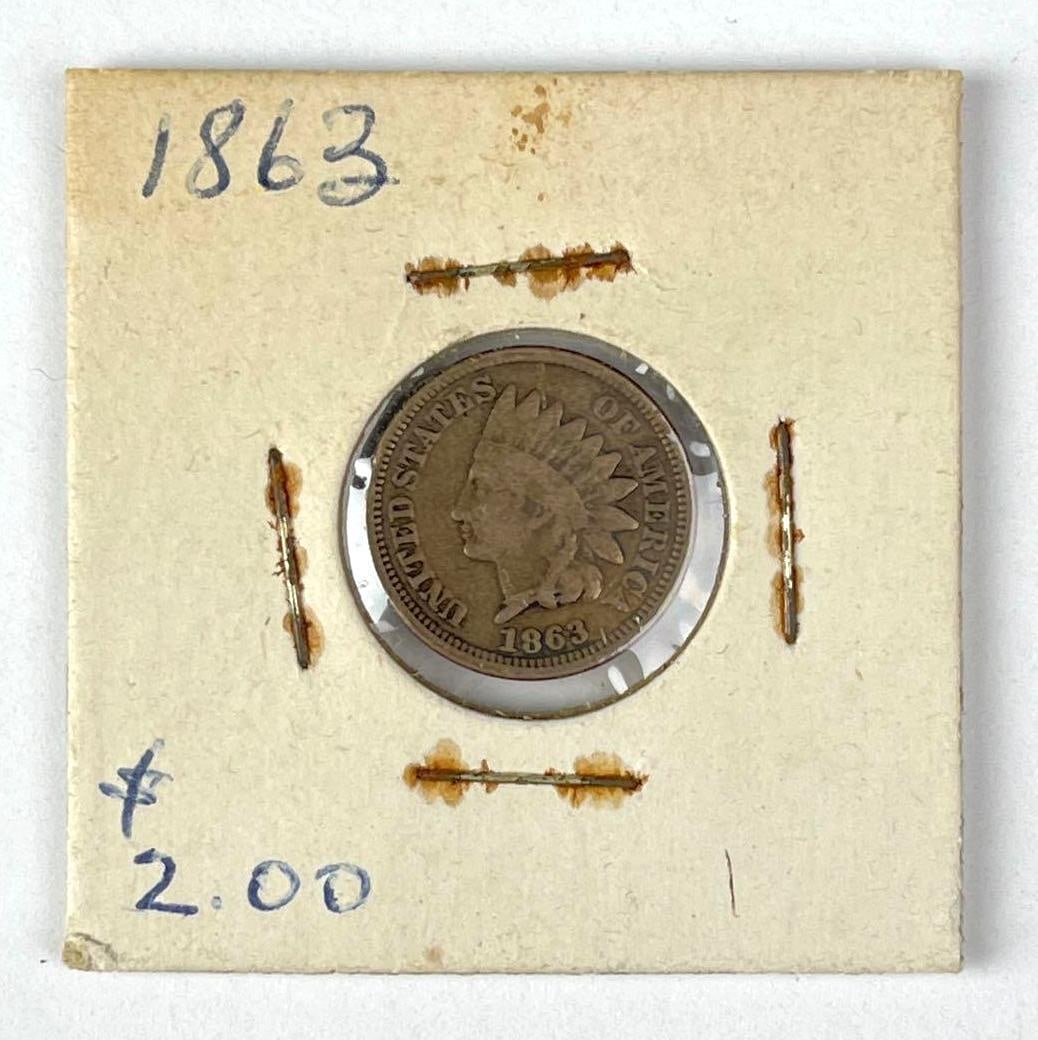 1863 US Indian Head Cent: 1863 US Indian Head Cent