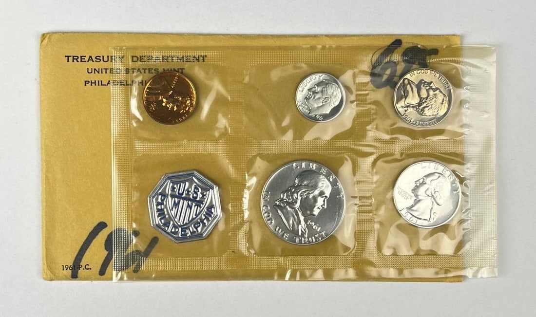 1961 US Mint Philadelphia Coin Proof Set: 1961 US Mint Philadelphia Coin Proof Set