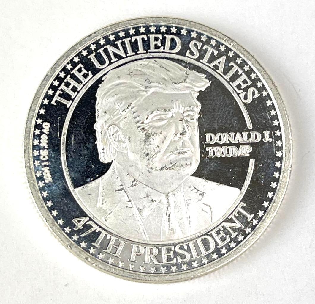 2024 The United States Donald J Trump 47th President 1 oz .999 Fine Silver Round: 2024 The United States Donald J Trump 47th President 1 oz .999 Fine Silver Round