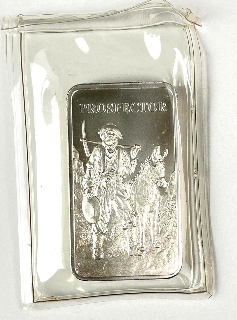 Provident Prospector 5 oz .999 Fine Silver Ingot/ Bar: Provident Prospector 5 oz .999 Fine Silver Ingot/ Bar