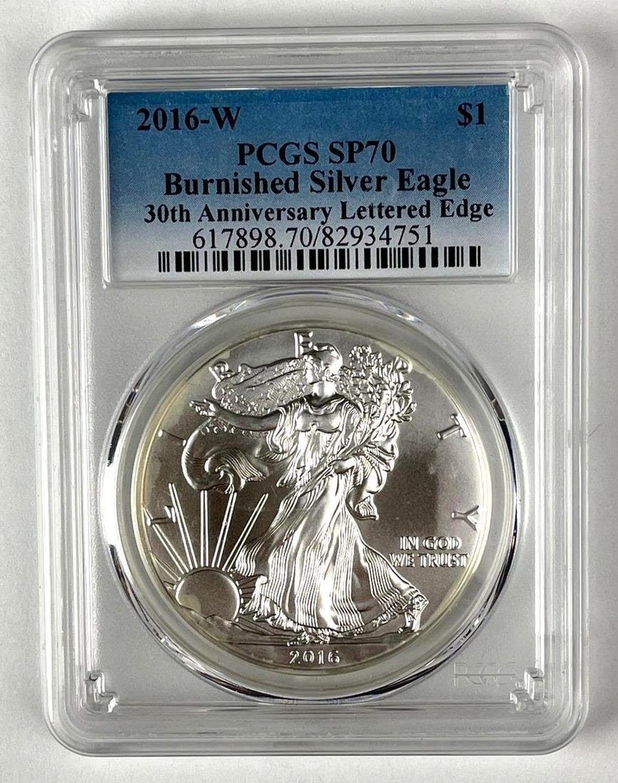 2016 W US $1 American Silver Eagle 1 oz Fine Silver Coin PCGS SP70 (1 of 2)