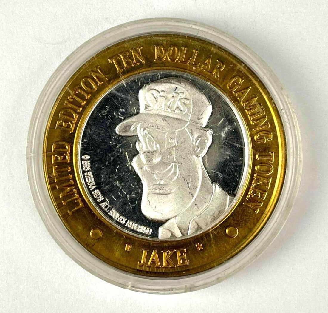 Limited Edition $10 Sparks, Nevada Sierra Sids .60 oz .999 Fine Silver Casino Gaming Token: Limited Edition $10 Sparks, Nevada Sierra Sids .60 oz .999 Fine Silver Casino Gaming Token