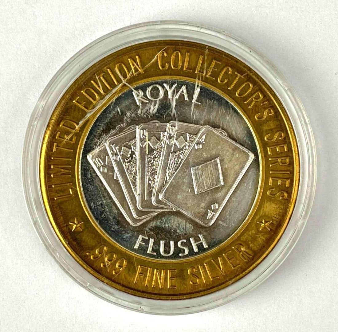 Limited Edition $10 St Charles Missouri Casino St Charles .60 oz .999 Fine Silver Casino Gaming (1 of 2)