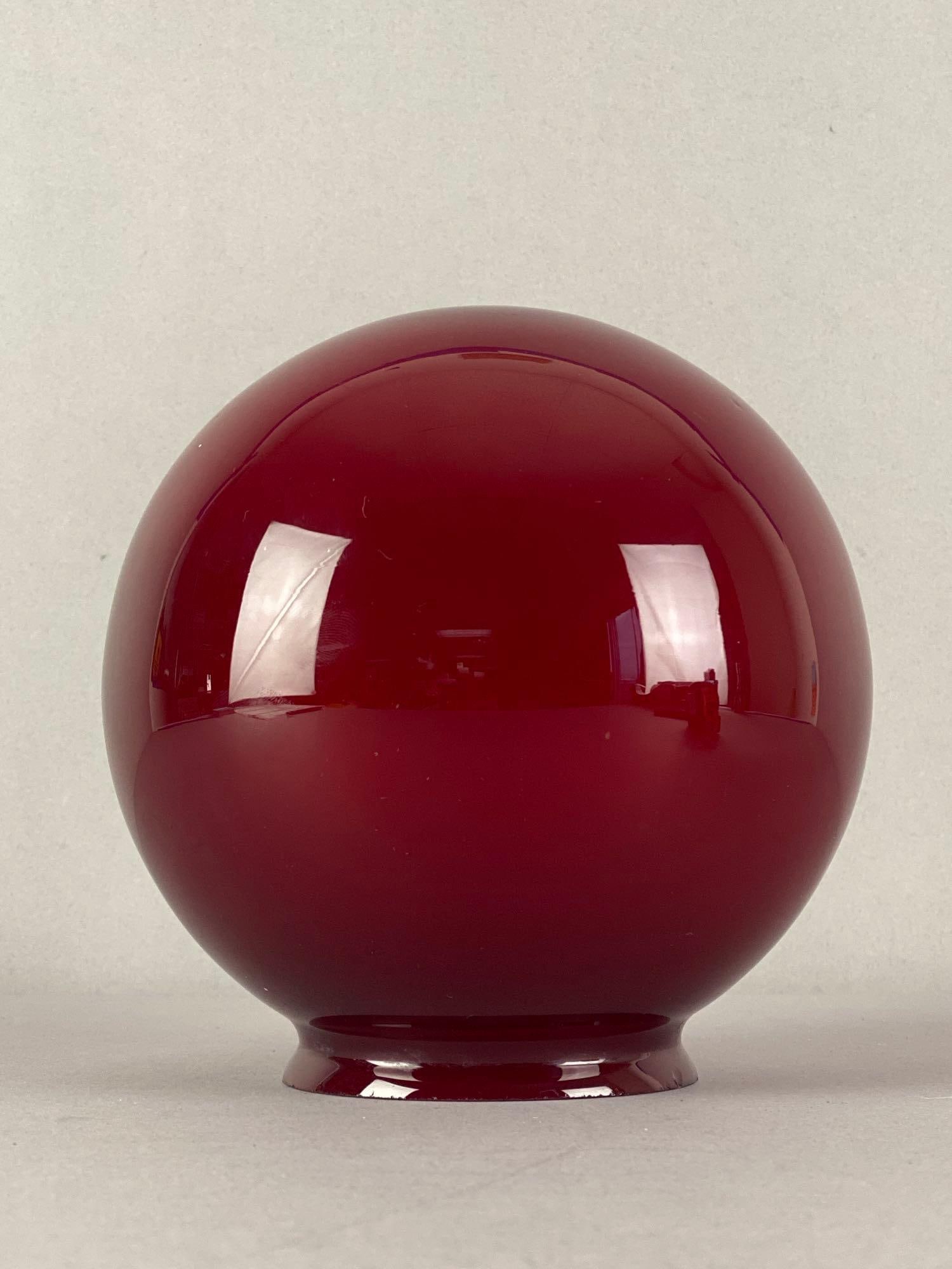 Globe Ruby Glass Lamp Shade - 2