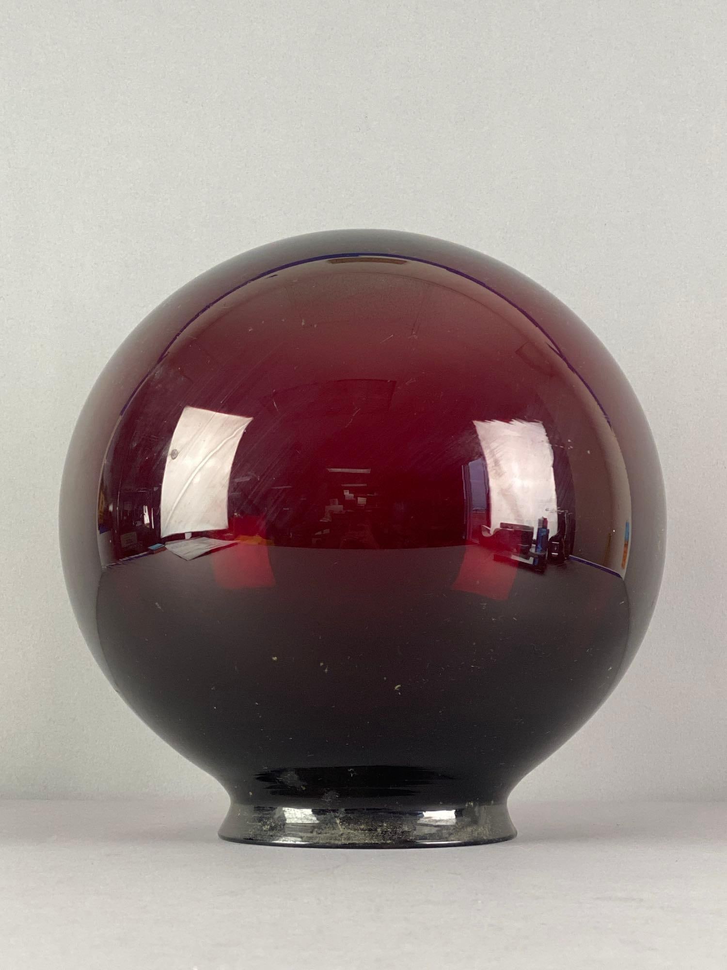 Ruby Glass Globe Lamp Shade - 2