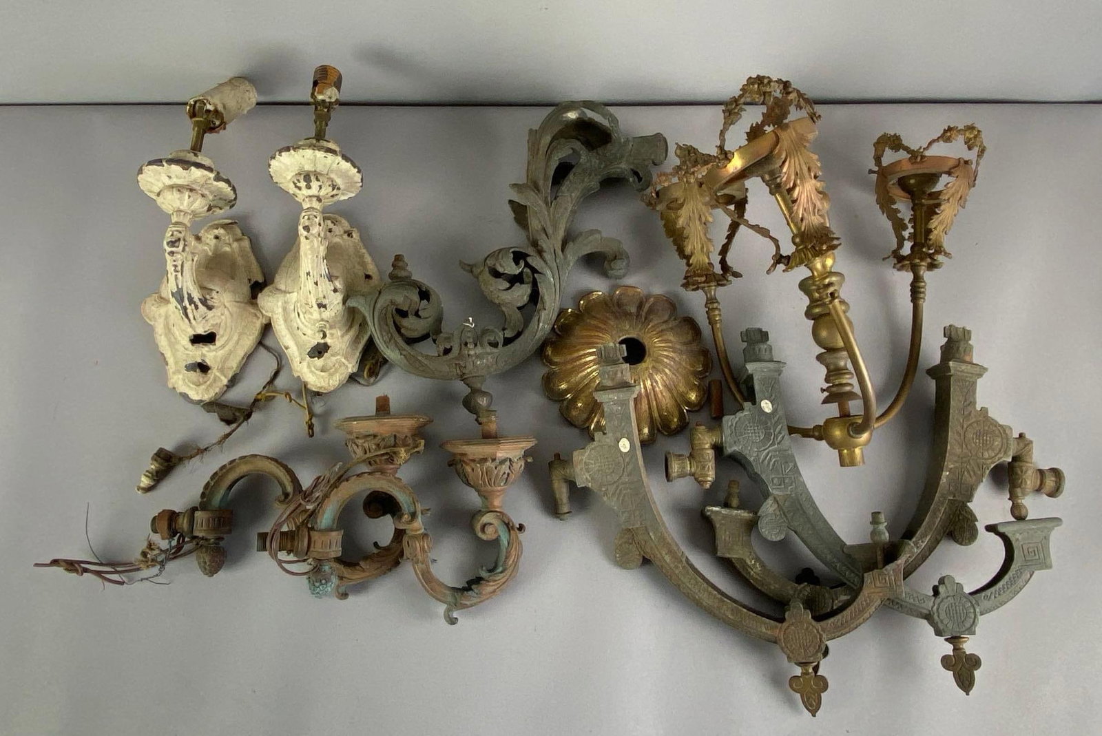 Group of Antique Gas And Electric Wall Sconces and More (1 of 4)