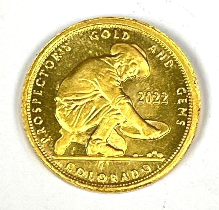 2022 Prospectors Gold and Gems 1/10 oz 999 Fine Gold Round: 2022 Prospectors Gold and Gems 1/10 oz 999 Fine Gold Round