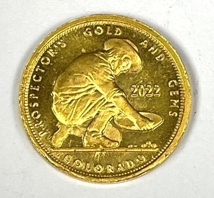 2022 Prospectors Gold and Gems 1/10 oz 999 Fine Gold Round: 2022 Prospectors Gold and Gems 1/10 oz 999 Fine Gold Round