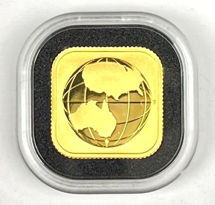 2016 Australia $15 World Map 1/10 oz 9999 Gold Ingot/ Bar Coin (1 of 2)