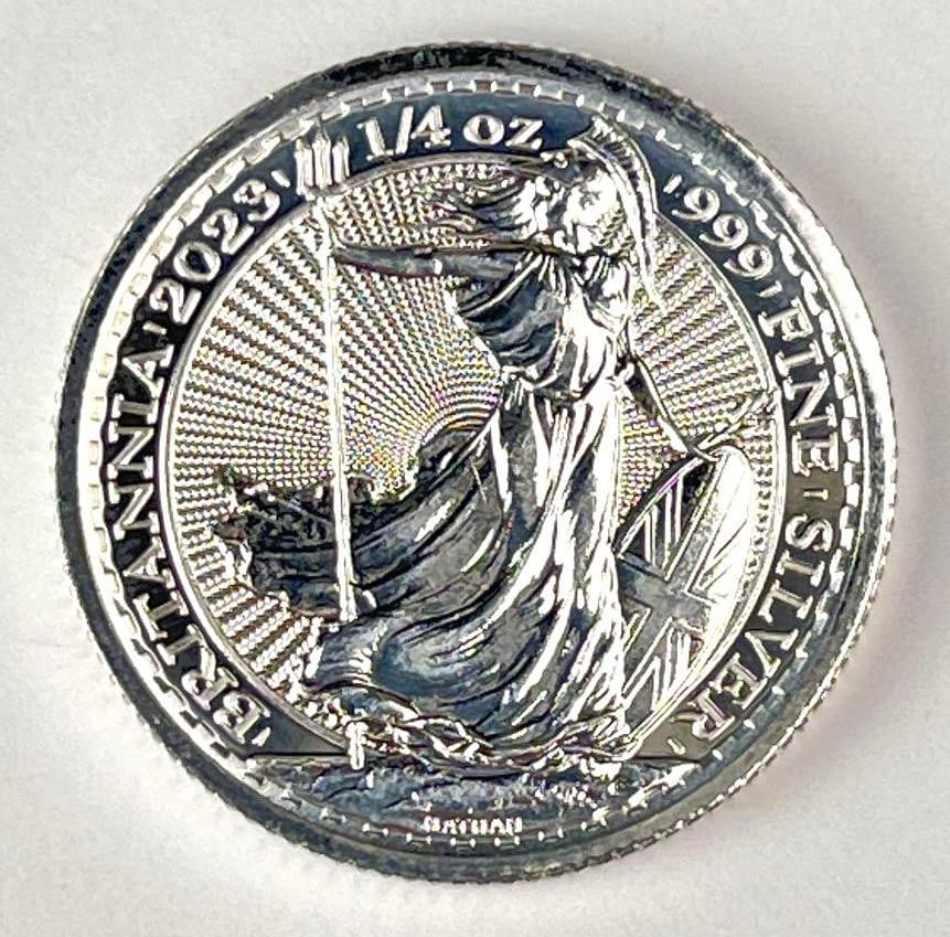 2023 Great Britain 50 Pence Britannia 1/4 oz 999 Fine Silver Coin: 2023 Great Britain 50 Pence Britannia 1/4 oz 999 Fine Silver Coin