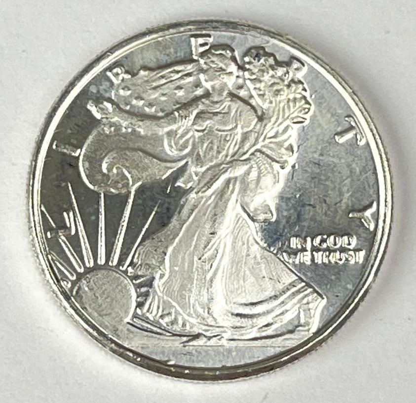 Highland Mint American Silver Eagle Design 1/10 oz .999 Fine Silver Round (1 of 2)