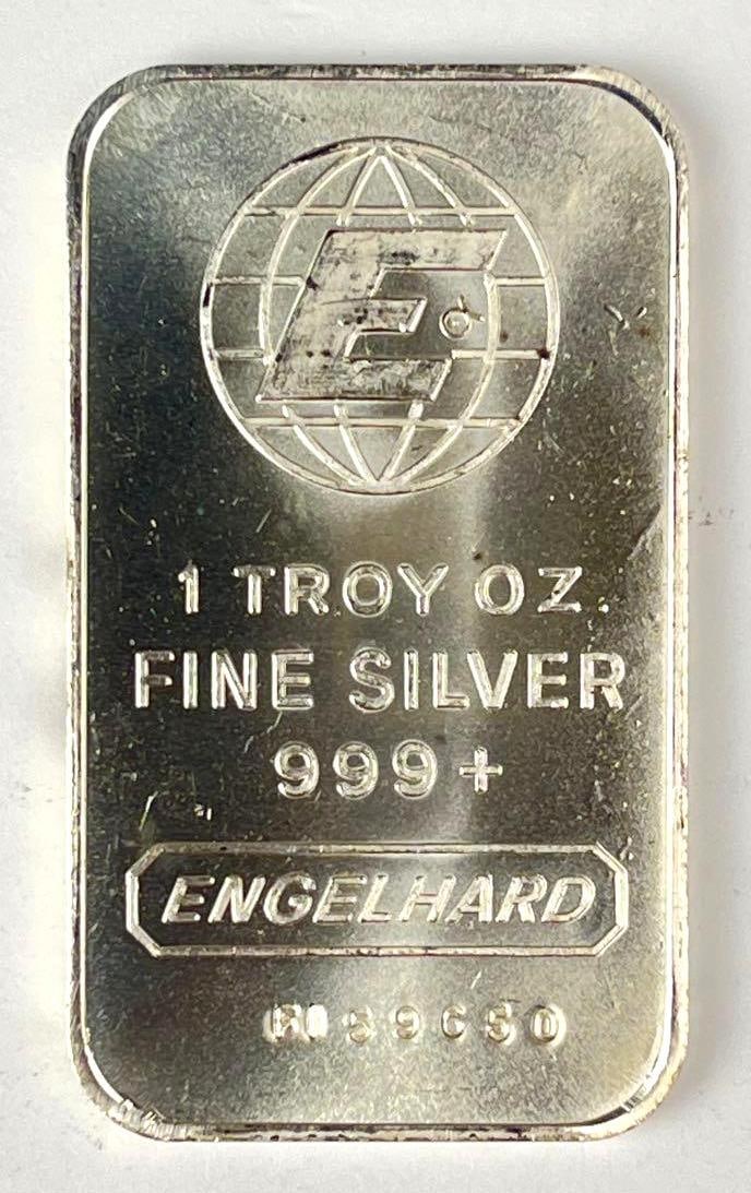 Engelhard 1 oz 999 Fine Silver Ingot /Bar: Engelhard 1 oz 999 Fine Silver Ingot /Bar