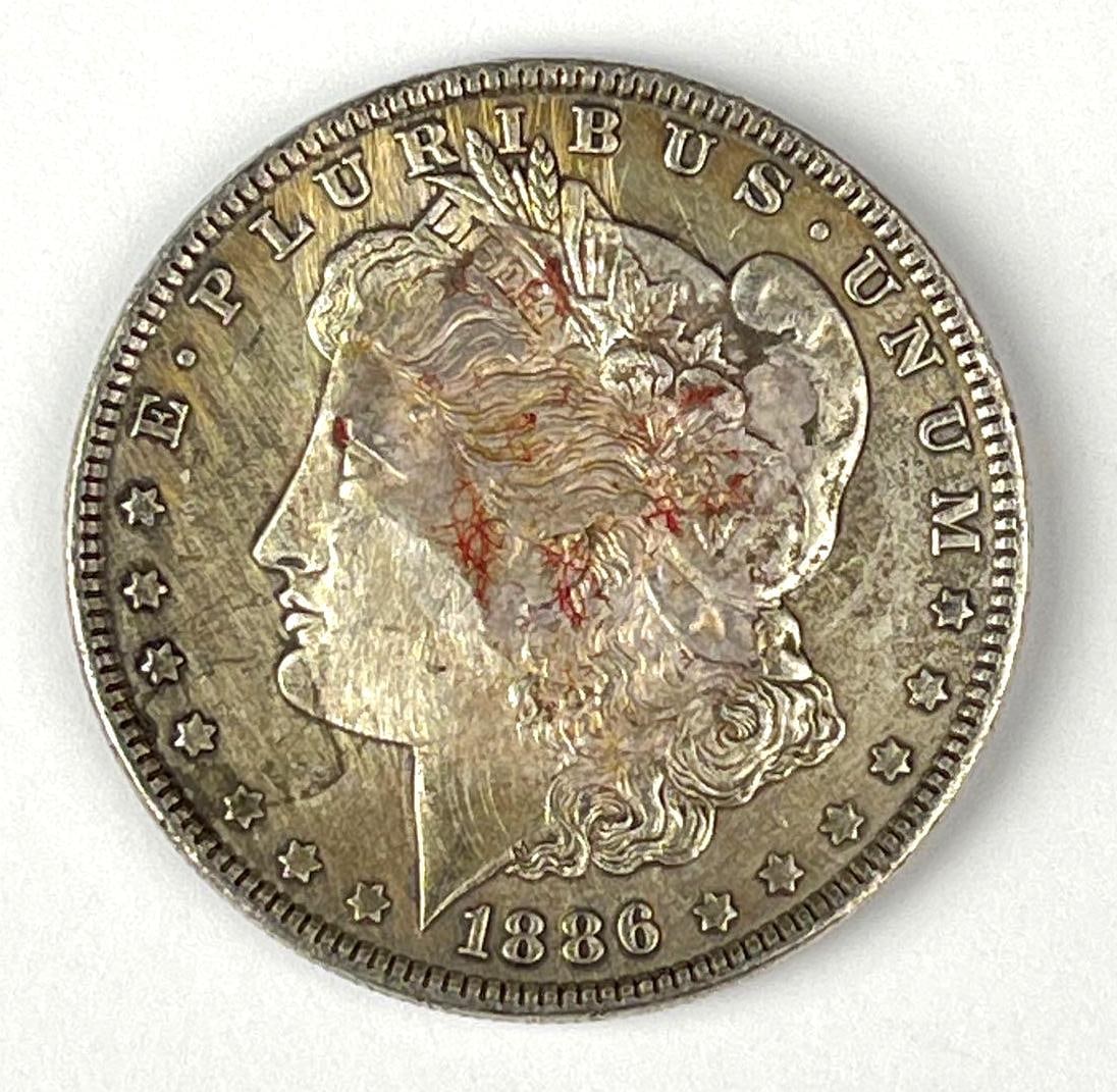 1886 US Morgan Silver Dollar: 1886 US Morgan Silver Dollar