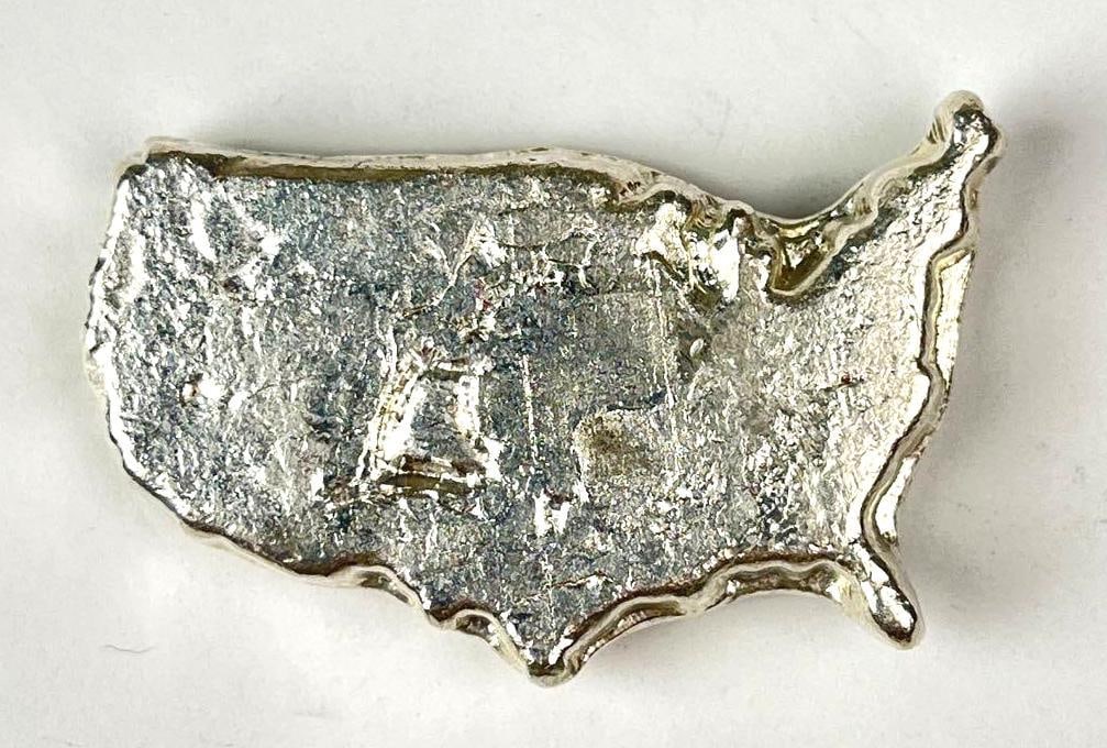 America 2.5 oz .999 Fine Silver Ingot/ Bar: America 2.5 oz .999 Fine Silver Ingot/ Bar