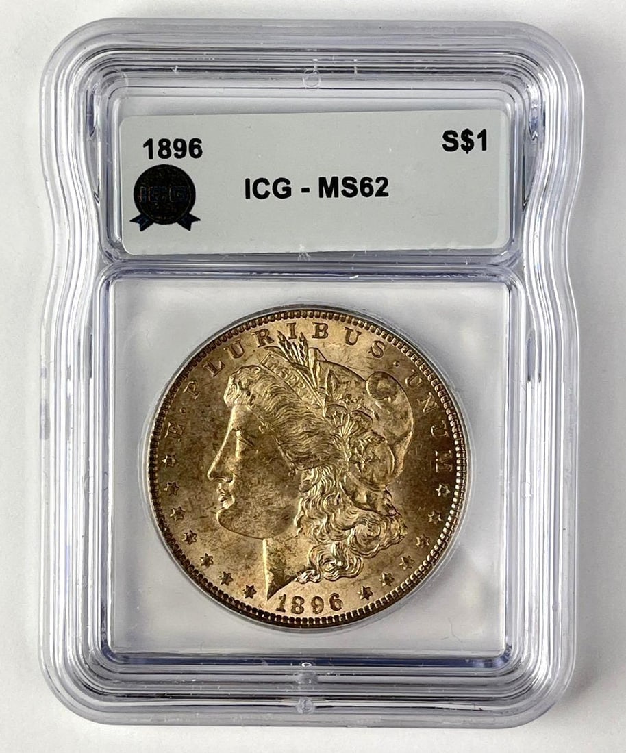 1896 US Morgan Silver Dollar ICG MS62 (1 of 2)