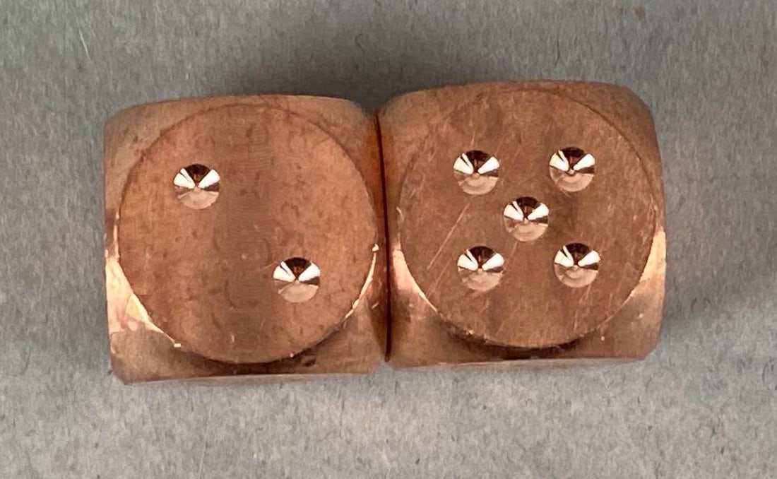 Group of 2 MK Coins 999 Copper Die (1 of 2)