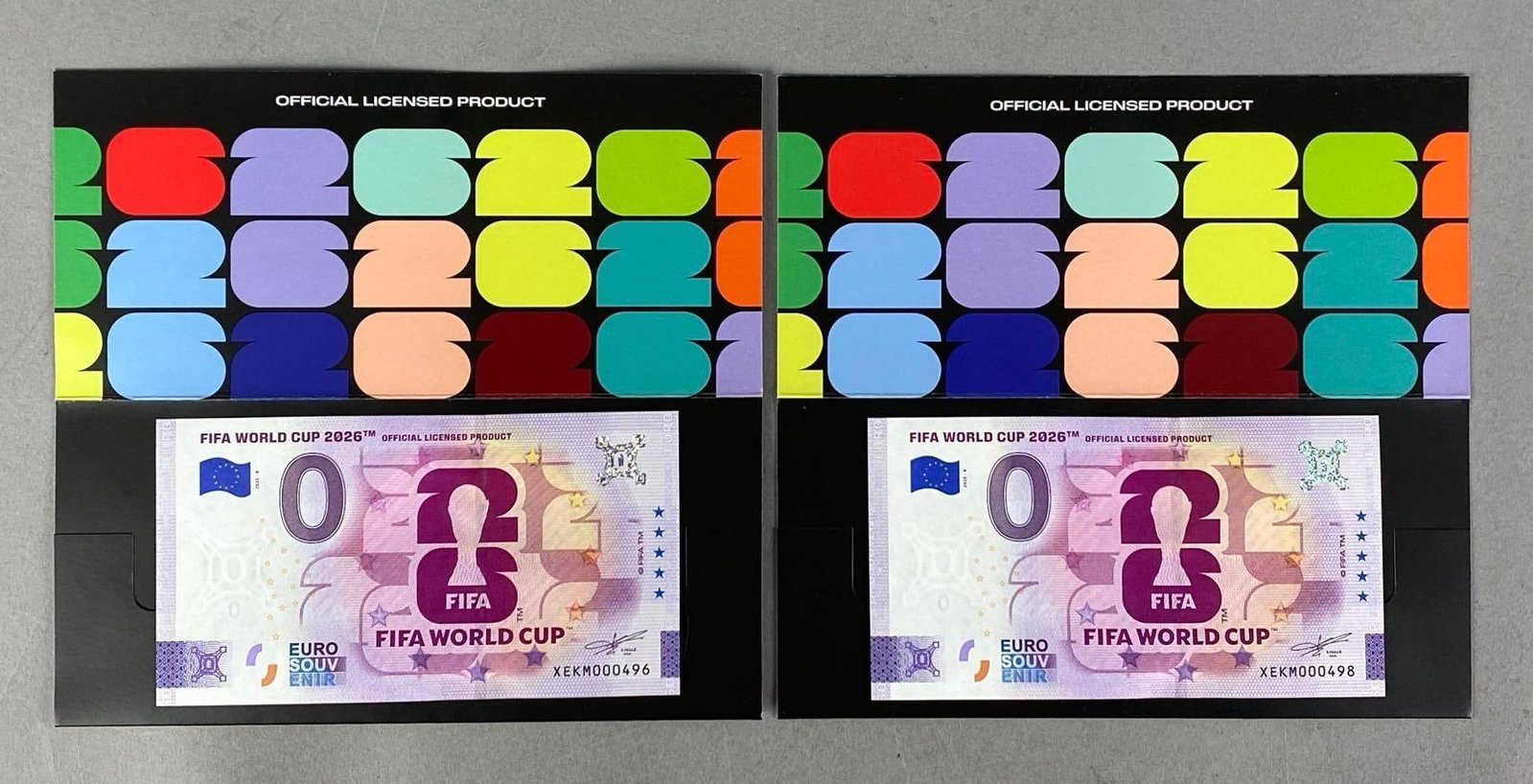 Group of 2 2026 Fifa World Cup Souvenir Banknotes (1 of 2)