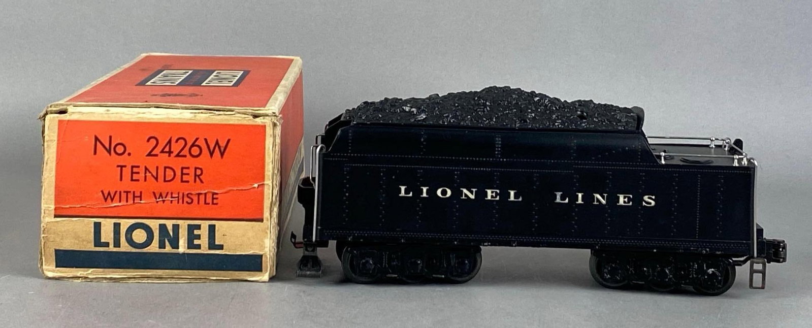 Lionel Lines O Scale 2426W Tender with Whistle: Untested in original box, measures 9 inches L