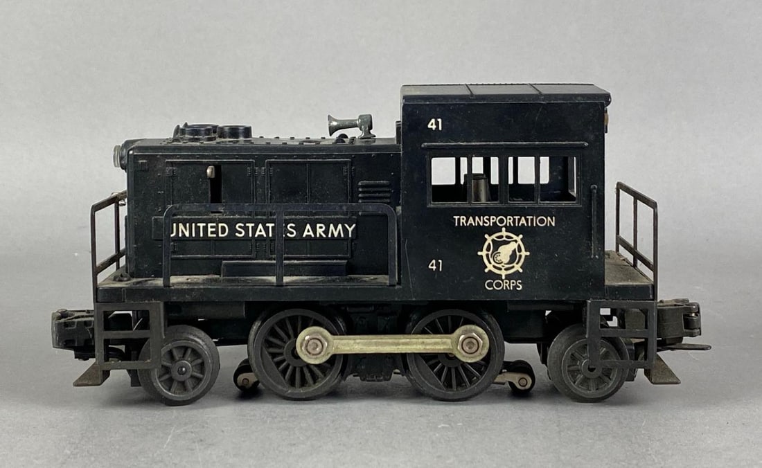 Lionel O Scale US Army Transportation Corps Switcher: Untested, measures 7 1/4 inches L