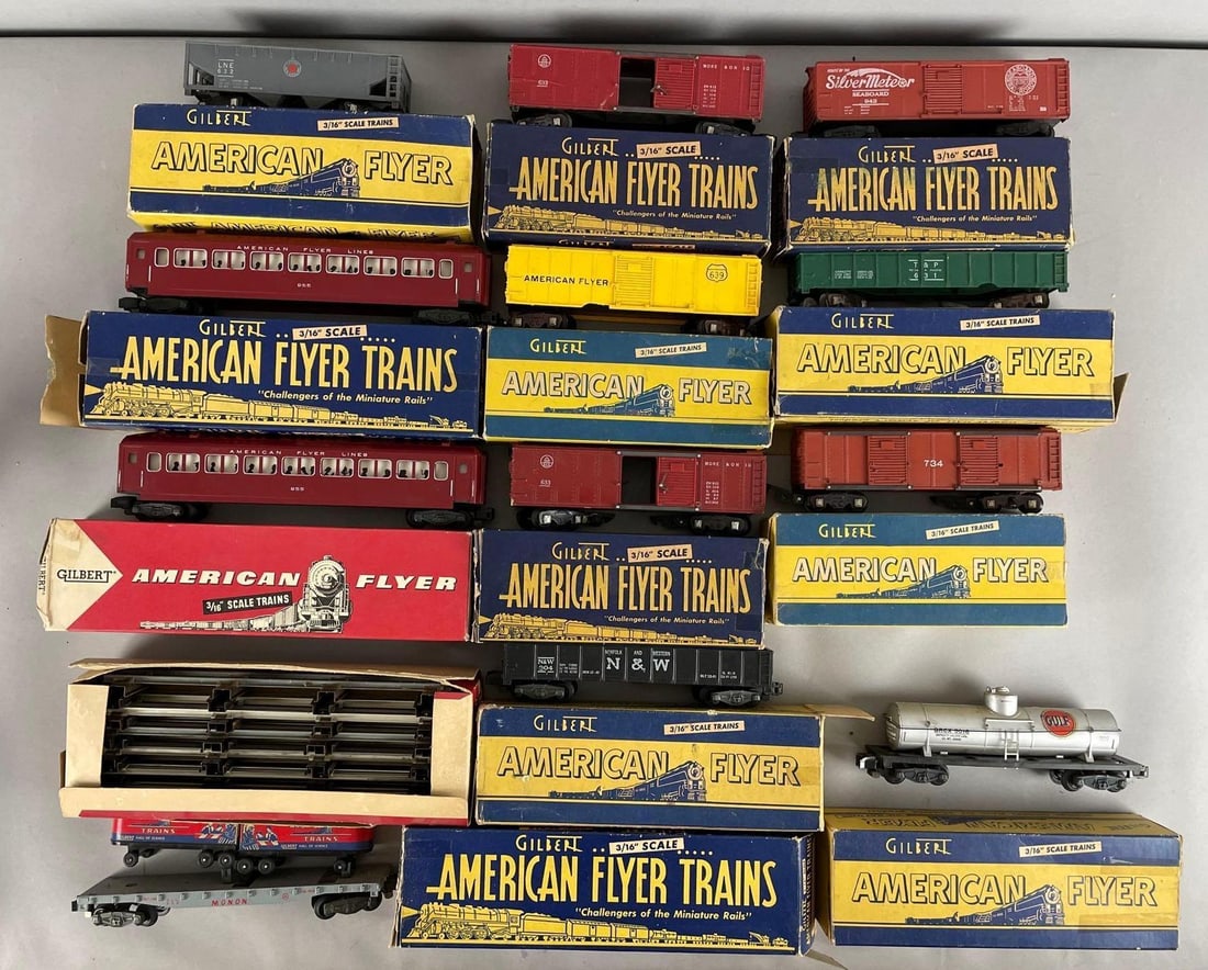 Group of Gilbert American Flyer S Scale Train Cars (1 of 3)