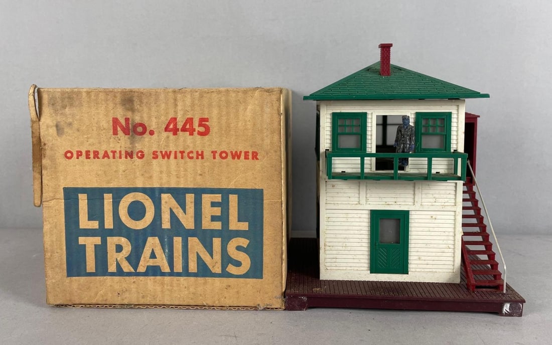 Lionel O Scale No. 445 Operating Switch Tower: Original box