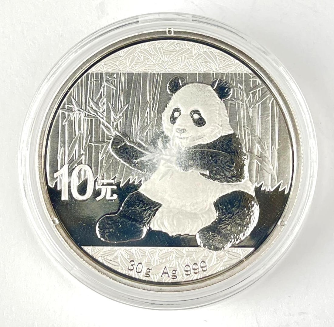 2017 China 10 Yuan Panda 30 Grams 999 Silver Coin (1 of 2)