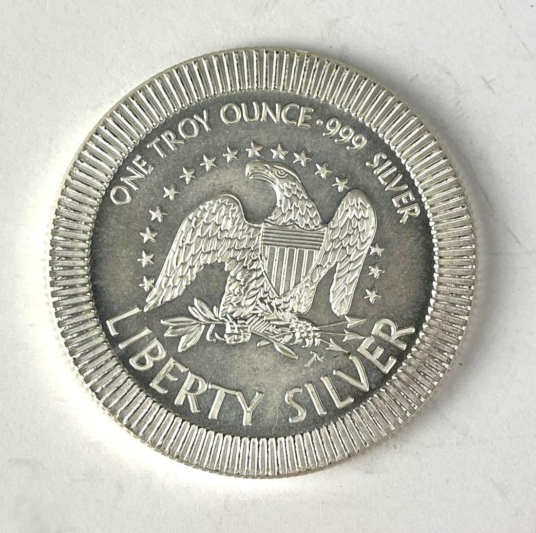 SilverTowne Life Liberty Happiness 1 oz .999 Fine Silver Round: SilverTowne Life Liberty Happiness 1 oz .999 Fine Silver Round
