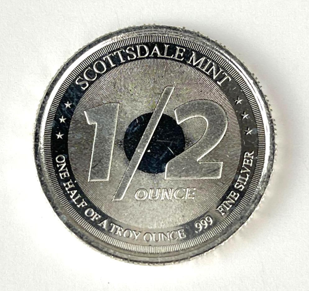 Scottsdale Mint 1/2 oz .999 Fine Silver Round (1 of 2)