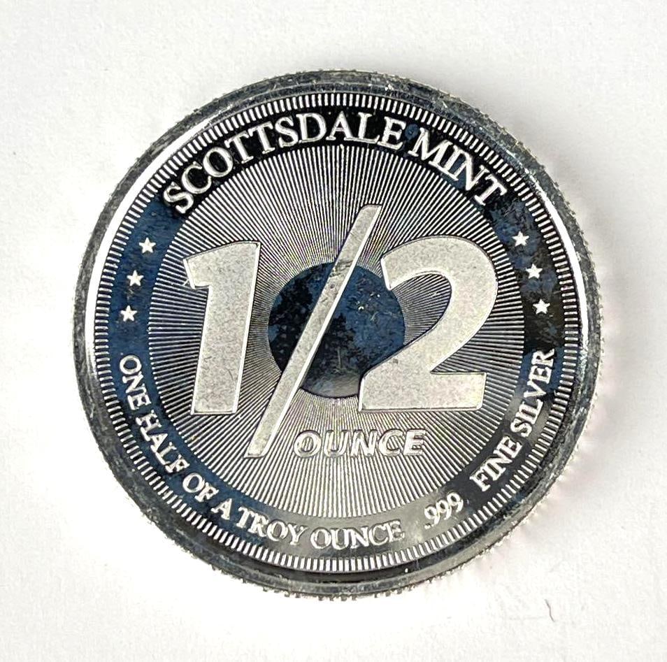 Scottsdale Mint 1/2 oz .999 Fine Silver Round (1 of 2)