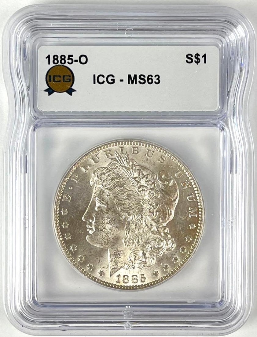 1885 O US Morgan Silver Dollar ICG MS63 (1 of 2)