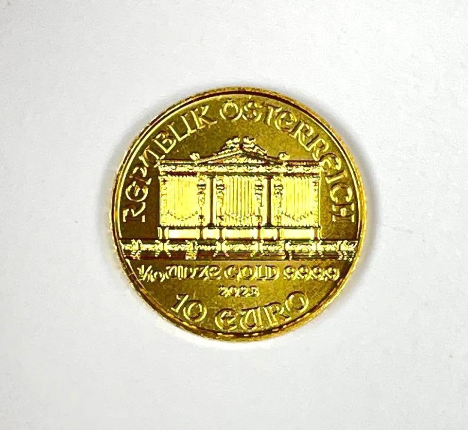 2023 Republik of Osterreich 10 Euro Philharmonic 1/10th oz 999.9 Gold Coin: 2023 Republik of Osterreich 10 Euro Philharmonic 1/10th oz 999.9 Gold Coin