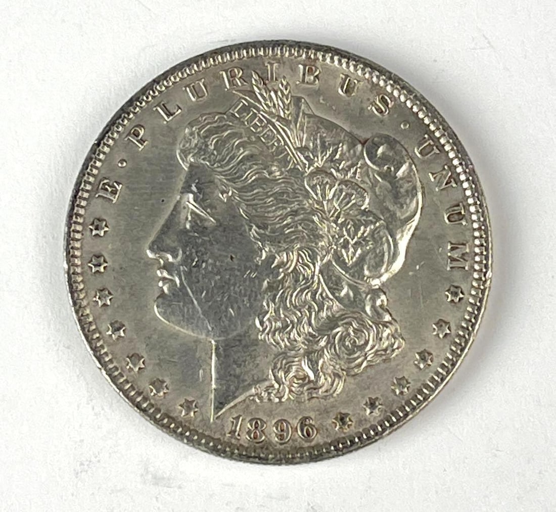 1896 US Morgan Silver Dollar (1 of 2)