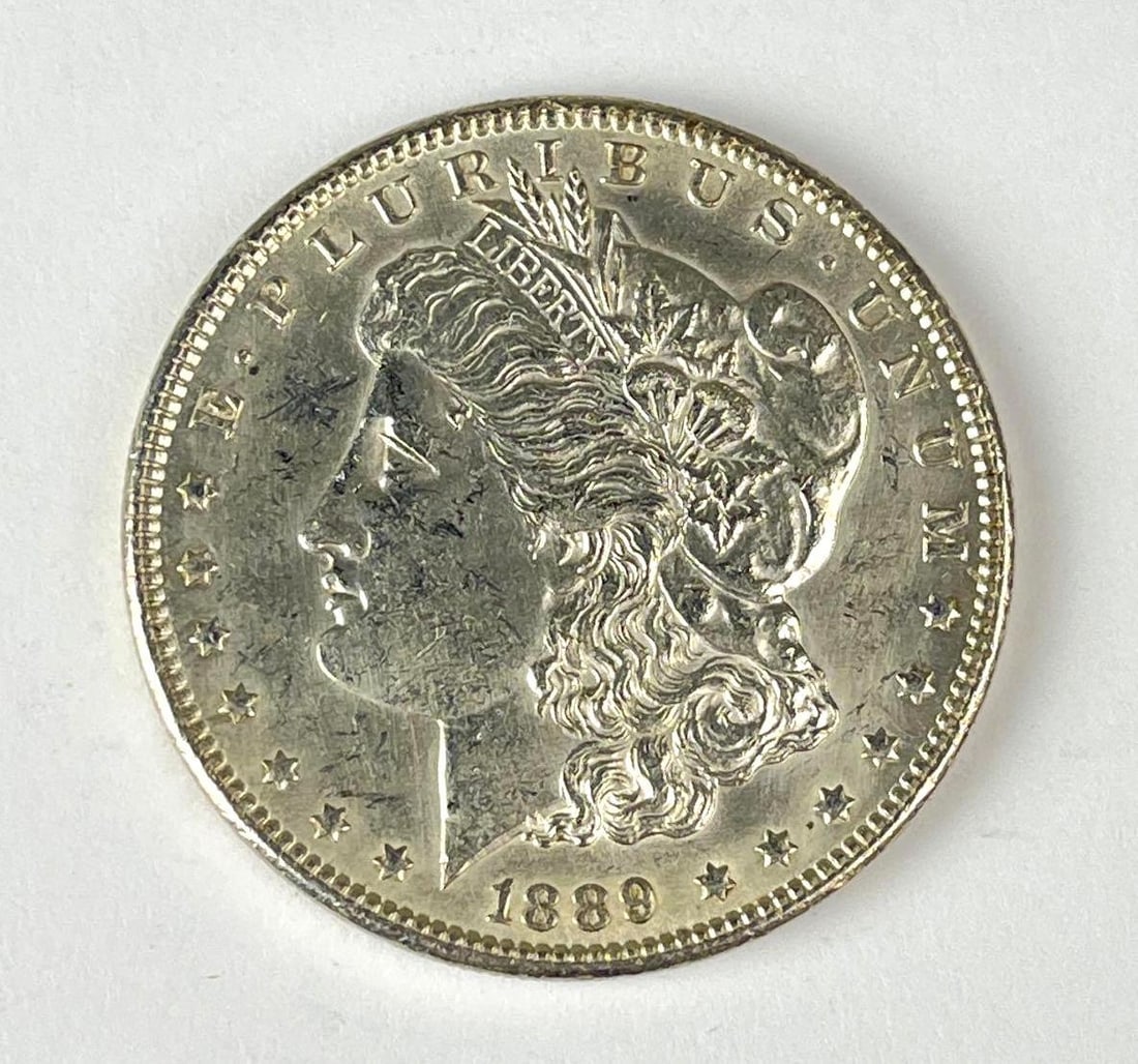 1889 US Morgan Silver Dollar (1 of 2)