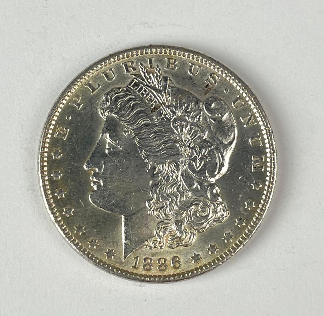1886 US Morgan Silver Dollar: 1886 US Morgan Silver Dollar