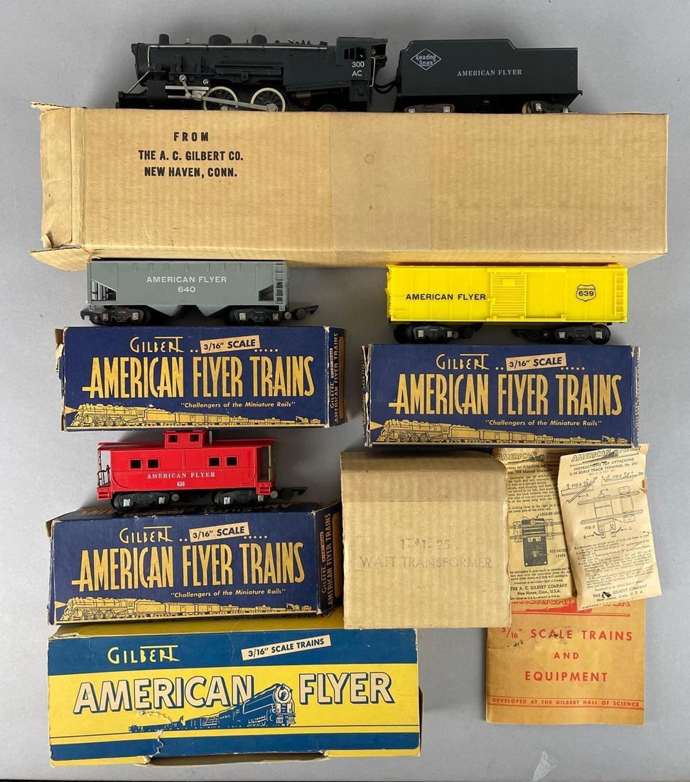American Flyer S Scale Steam Locomotive Train Set (1 of 5)