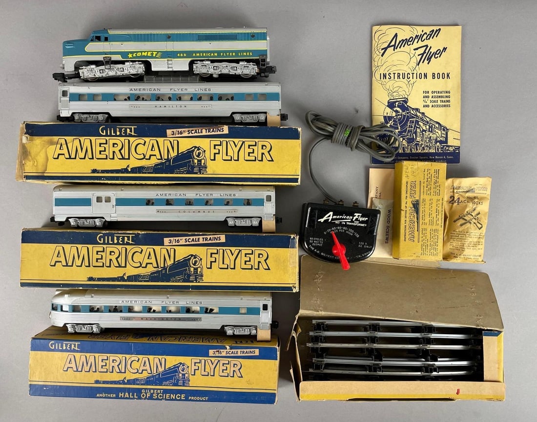 American Flyer S Scale K5334-T Comet Diesel Locomotive Train Set (1 of 4)