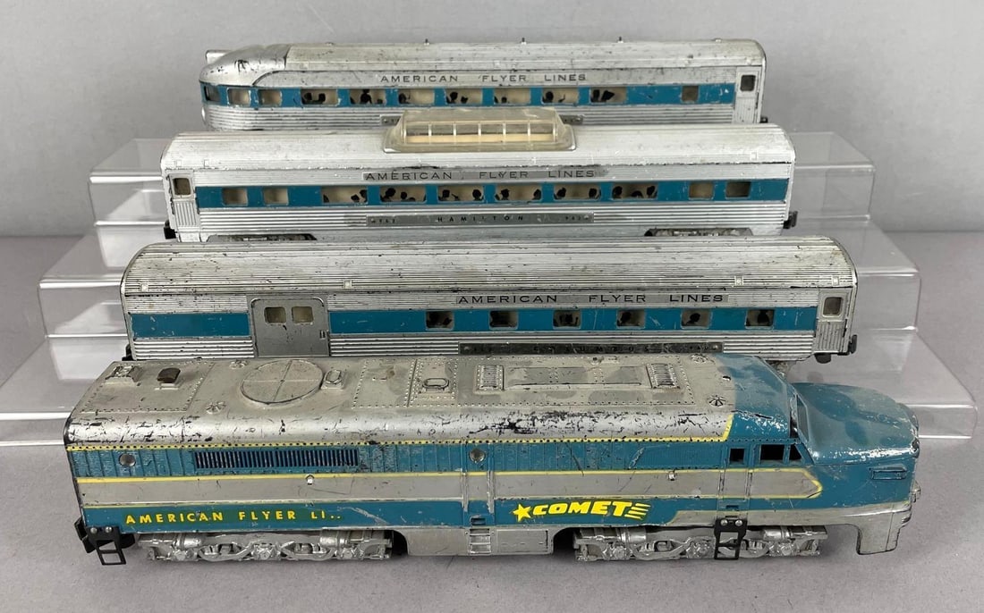 American Flyer S Scale Comet Diesel Passenger Train Set (1 of 3)