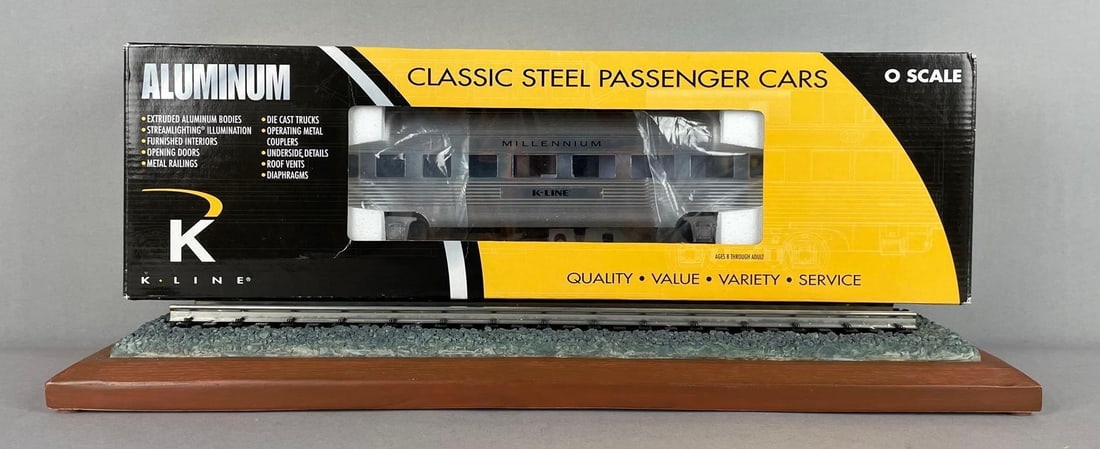 K-Line O scale Millennium Extruded Aluminum Business Car (1 of 3)