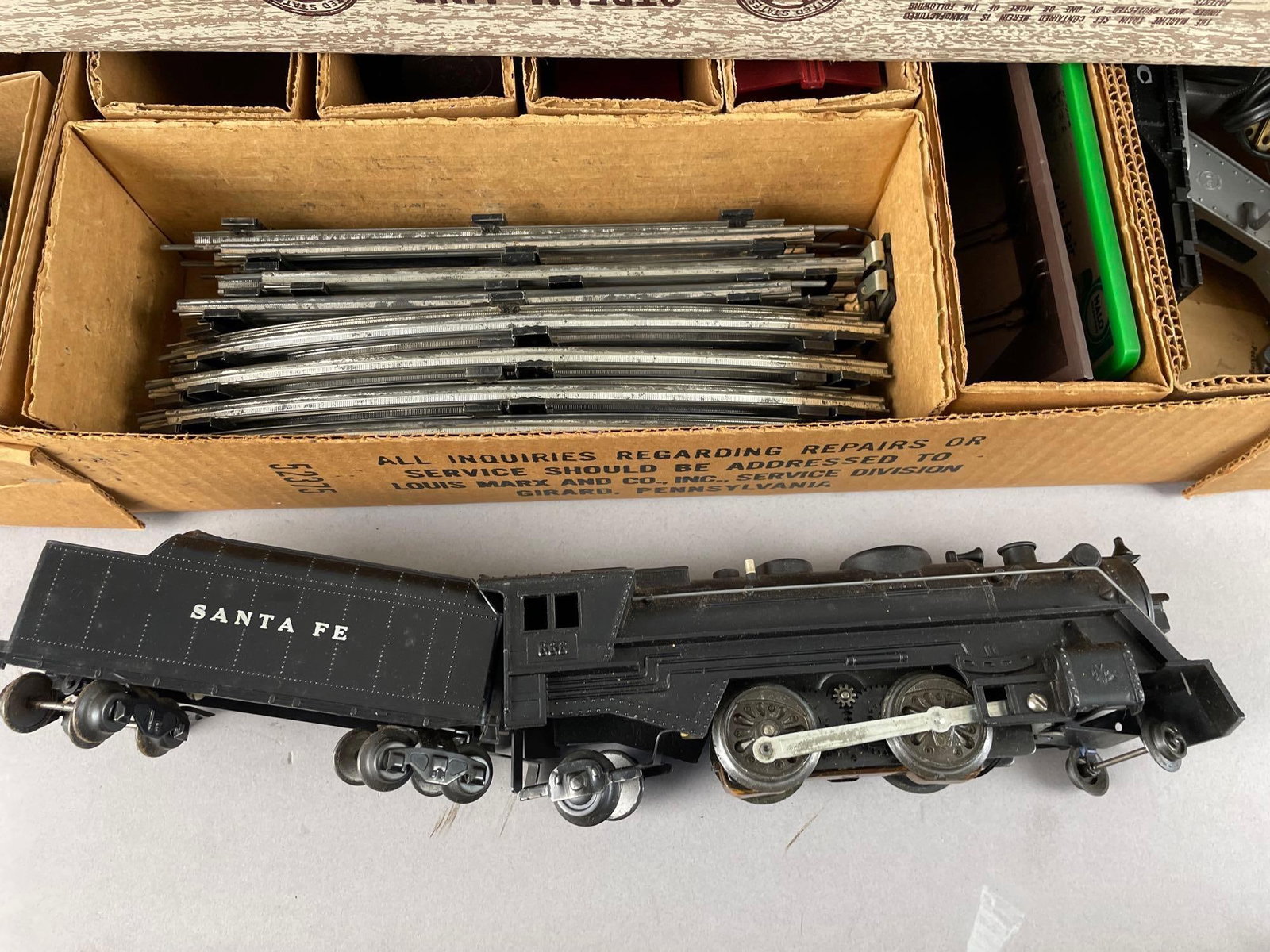 Marx O Scale Streamline Steam Type Electrical Train Set - 3