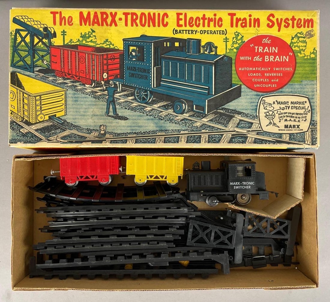 Marx-Tronic O Scale Battery Operated Freight Train Set: Original packaging