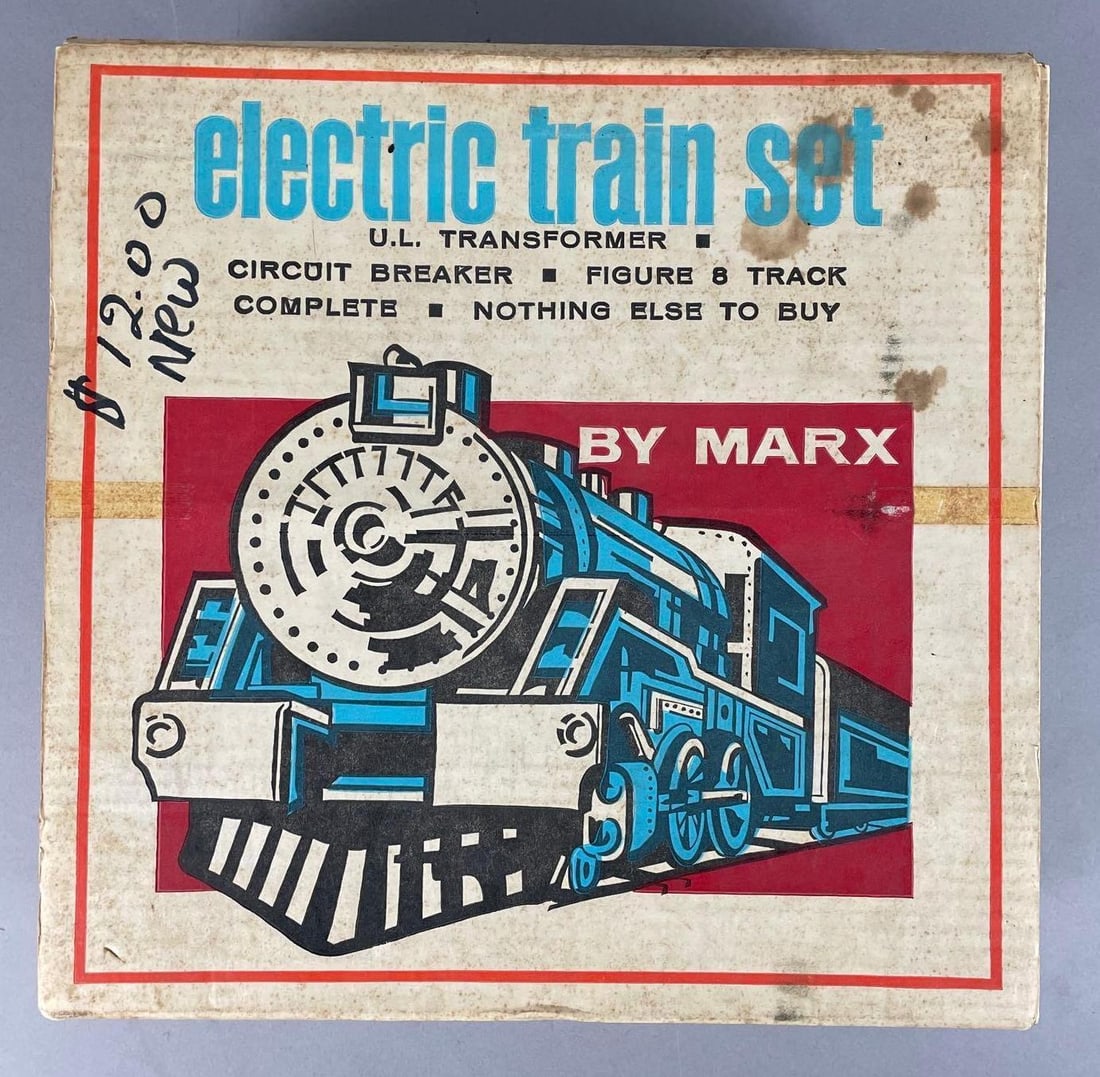 Marx O Scale #4223 Steam Locomotive Freight Train Set: Complete in original packaging