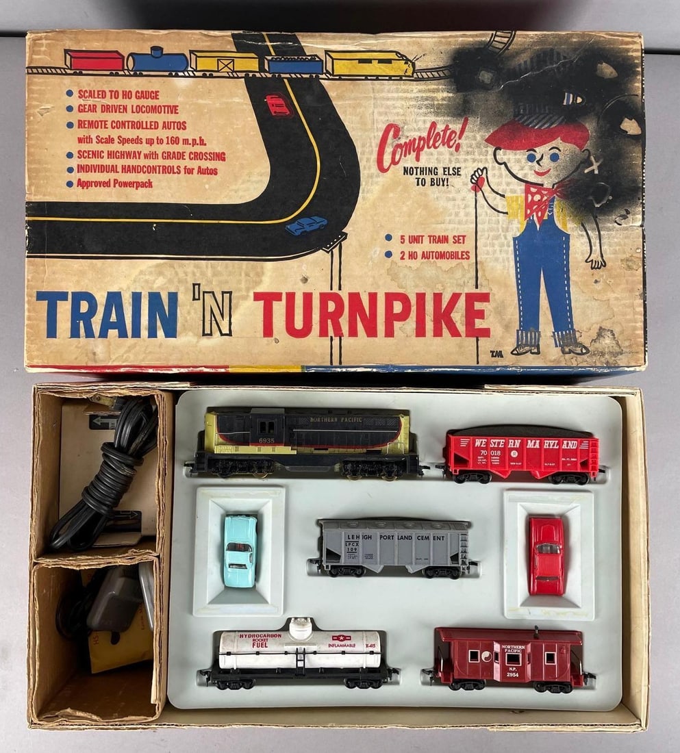 Marx HO Scale #71440 Train n Turnpike Set (1 of 4)