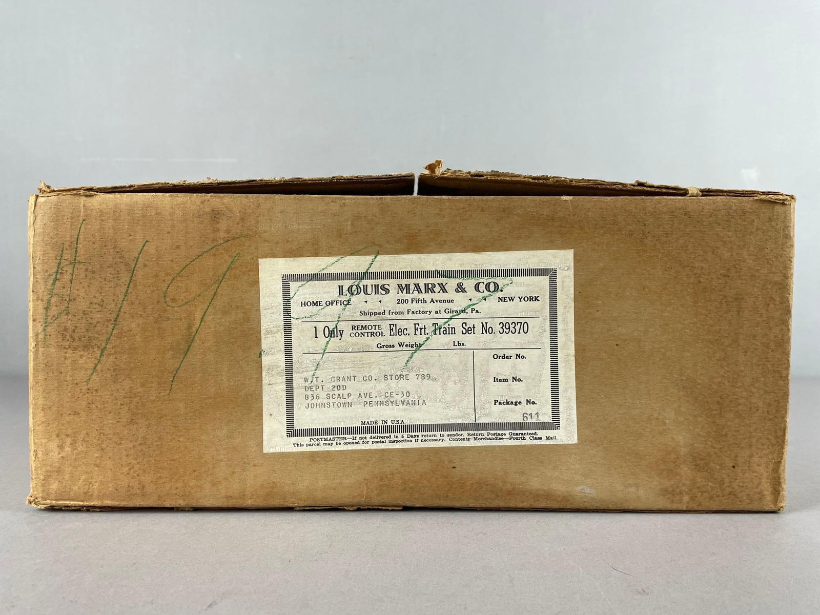 Marx O Scale #39370 Freight Train Set - 4