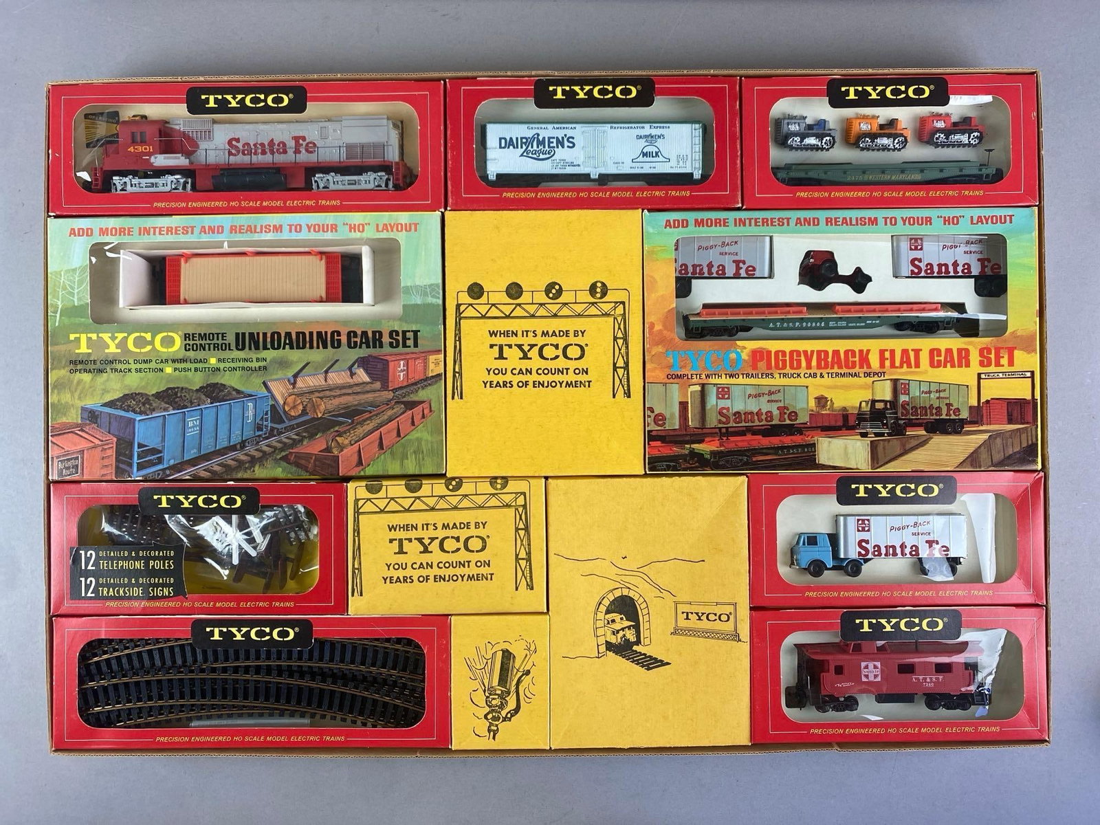 TYCO HO Scale Action Freight Train Set - 2