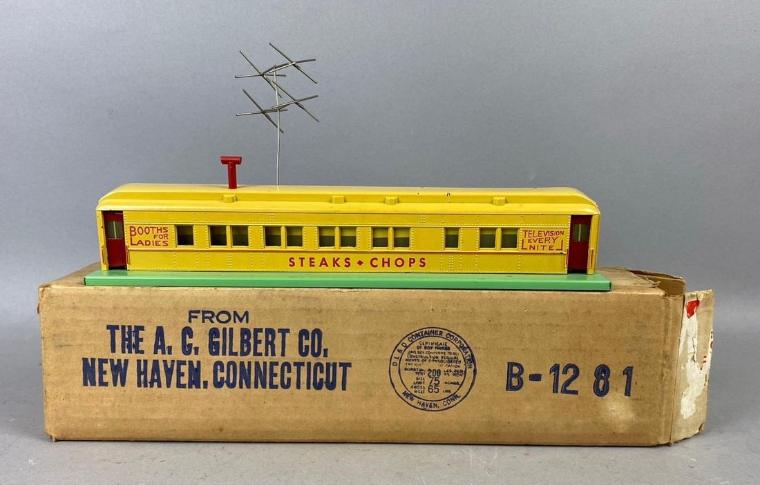 Post War 1950s American Flyer No.767 Branford Roadside Diner S Gauge Train Building: Like new in original packaging. Measures