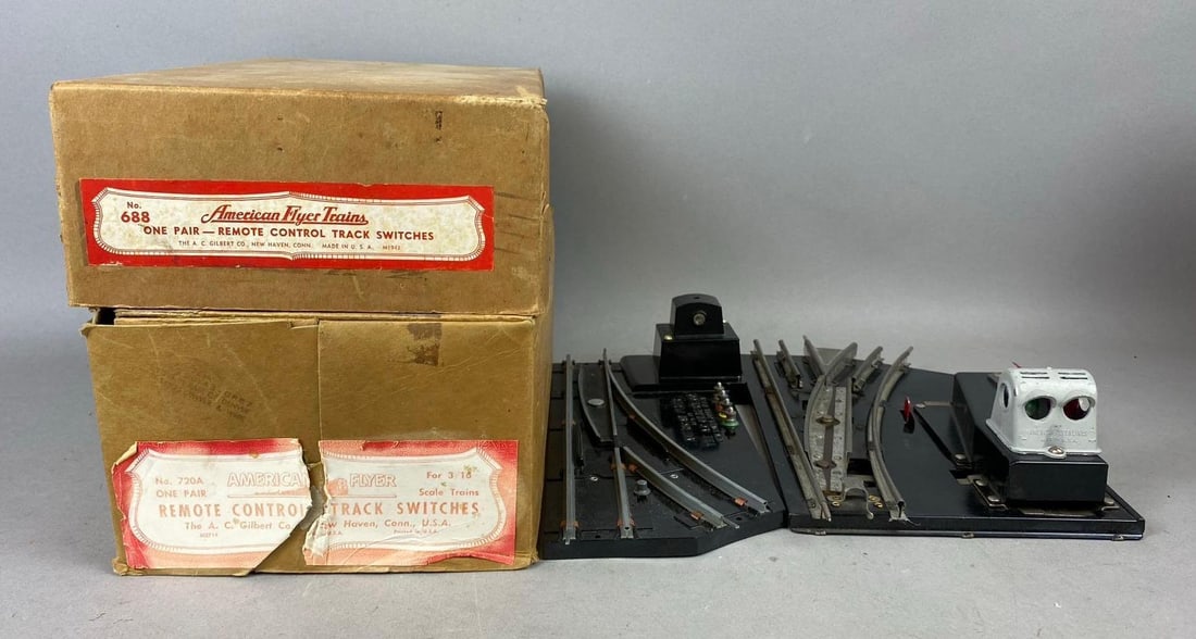 Group of 2 1950s American Flyer Trains Remote Control Track Switches (1 of 2)