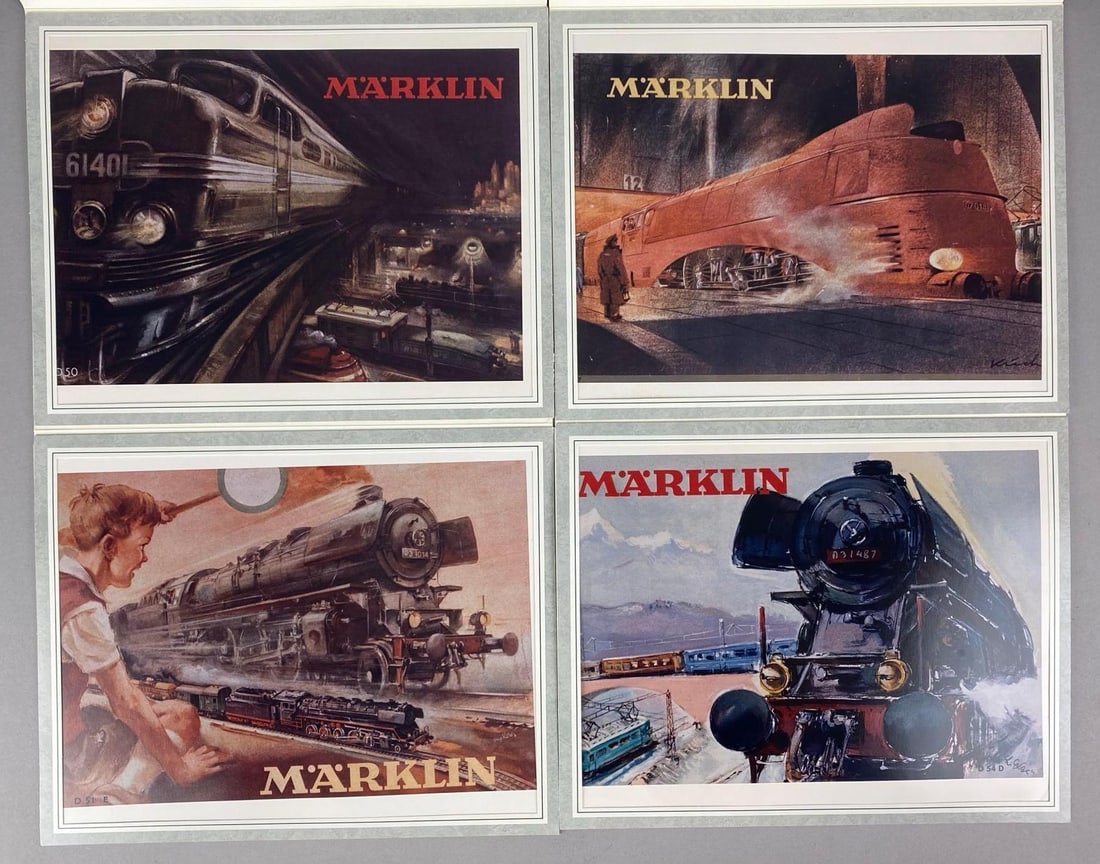 Group of 4 Marklin Locomotive Prints (1 of 3)