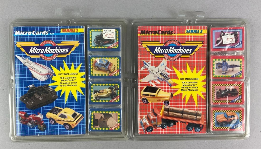 Group of 2 Galoob Micro Machines Micro Cards (1 of 2)